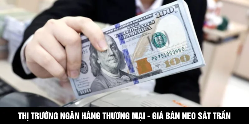 Thị trường ngân hàng thương mại - Giá bán đồng loạt neo sát trần